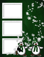digital scrapbook papers winter snow flies