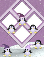 slipping and sliding birds in arctic 