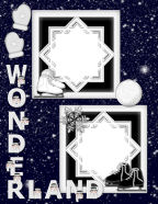 evening frost cold and dark snow-glistening