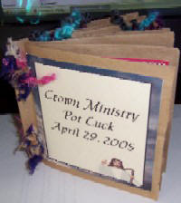 Potluck Special Event Scrapbook Page Example